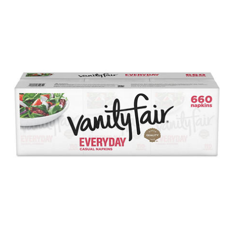 Sam's Club: Vanity Fair Everyday Napkins, Disposable White Paper Napkins, 660 Count for $9.68