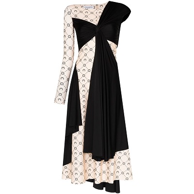 FARFETCH: 40% OFF Marine Serre Moon Print Two Tone Dress