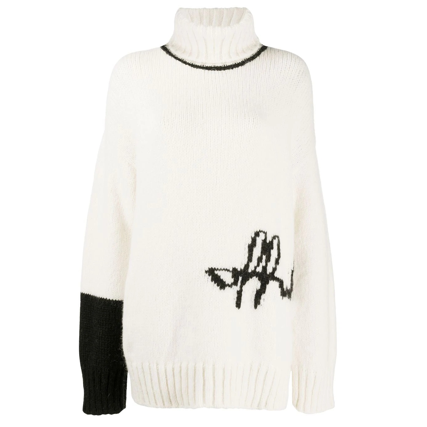 FARFETCH: 50% OFF Off-White Intarsia-knit Logo Jumper