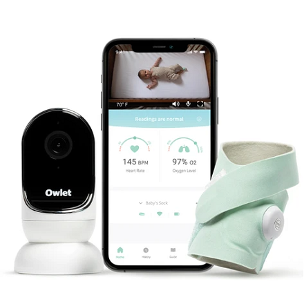 Owlet: Babe Monitor Duo Smart Sock 3 + Cam