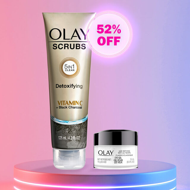 Olay: 52% OFF Age Defying Classic Eye Gel & Detoxifying Face Scrub