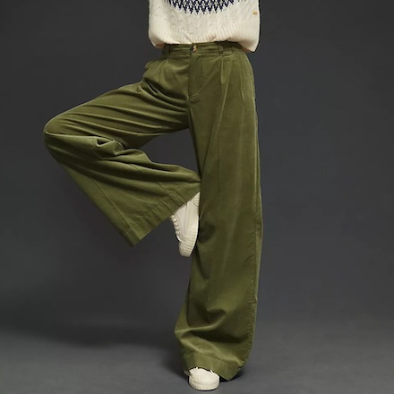 Anthropologie: 1000 New Sale styles Added 30% OFF Wide-Leg Corduroy Trousers