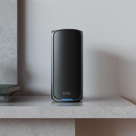 Netgear: Orbi 970 Series Quad-Band WiFi 7 Mesh System, Black, 27Gbps, 3-Pack
