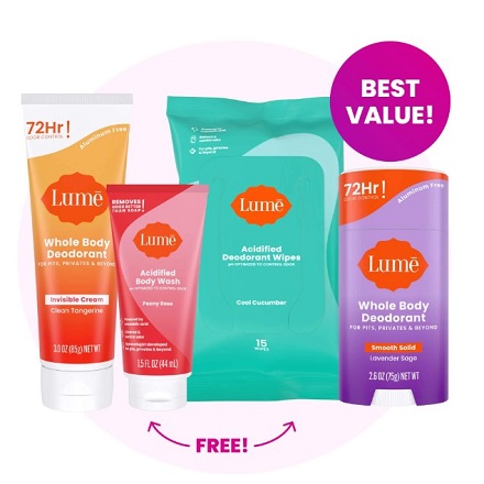 Lume Deodorant: Best Value Get More Than 30% OFF