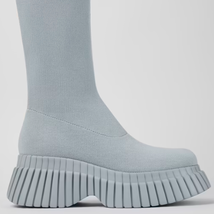 Camper US: Gray Textile Bootie for Women - 40% OFF