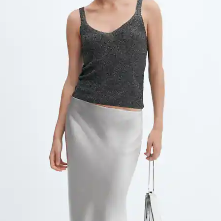 Mango Outlet USA: Lurex Knitted Top - 80% OFF