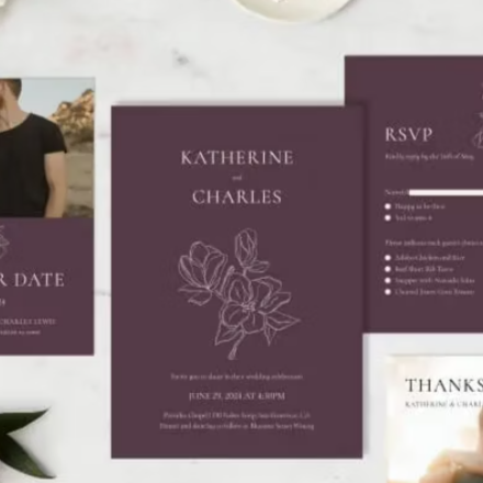 Zola: Customizable Design Wedding Invitation