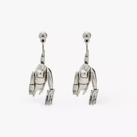 Selfridges UK: New Futura x Marc Jacobs Pointman Silver Plated-brass Drop Earrings