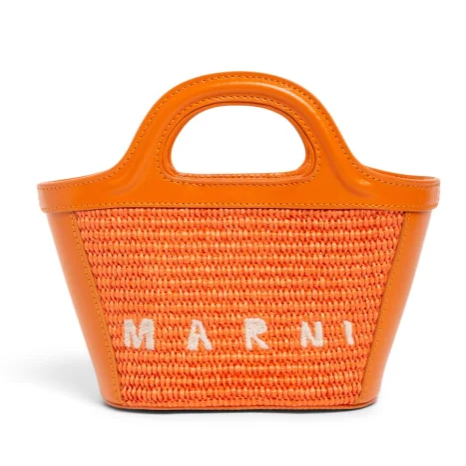 Marni Junior Tropicalia Top Handle Bag W/ Logo