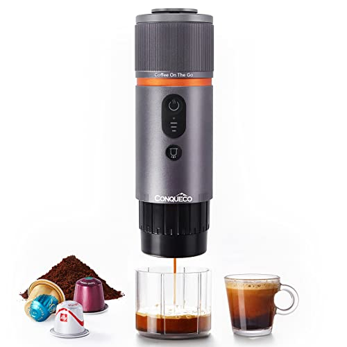 Amazon US: CONQUECO Portable Espresso Machine Travel: 12v Car Coffee Maker for Camping