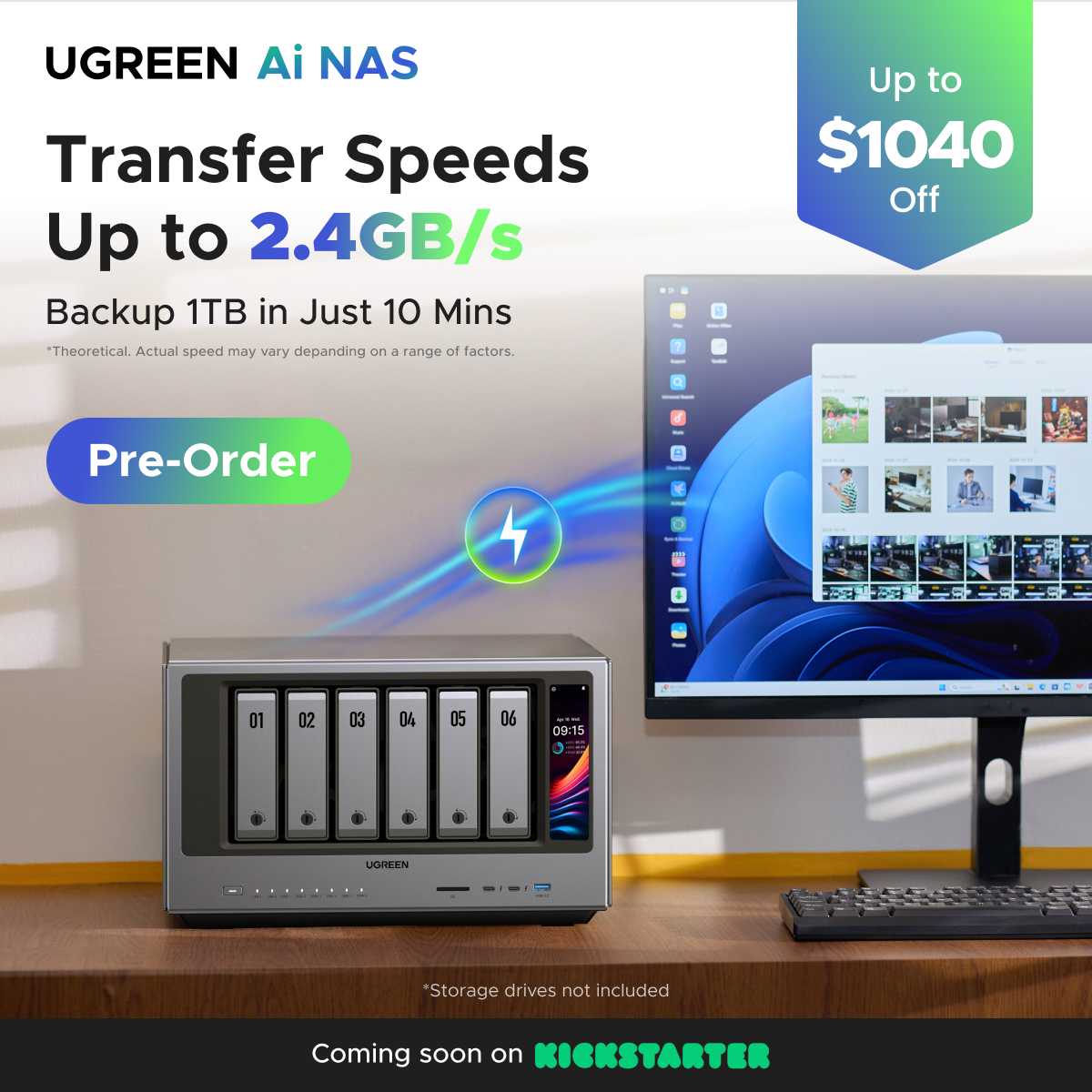 UGREEN US: VIP Deals - AI NAS Discount Up to $1040 with a $30 Deposit