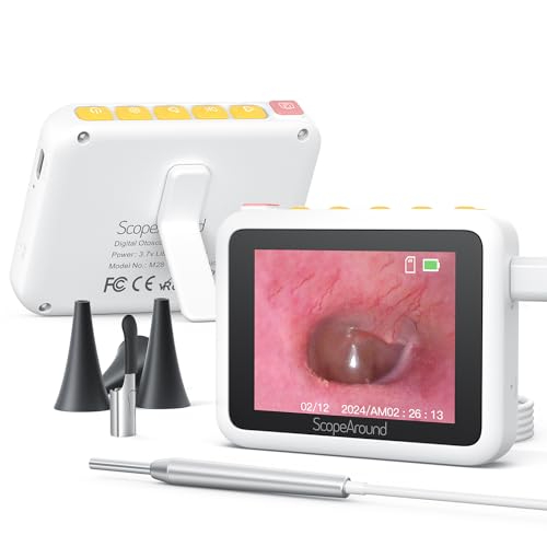 Amazon US: ScopeAround Otoscope with Light, 3.9mm Ultra-Thin HD Smart Visual Ear Camera