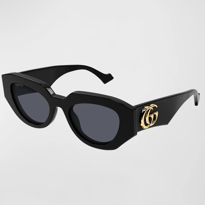Gucci Geometric Acetate Butterfly Sunglasses