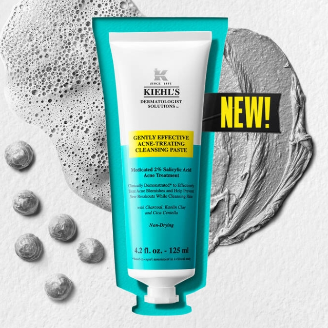 New In! Kiehl's Gently Effective Acne-Treating Cleansing Paste
