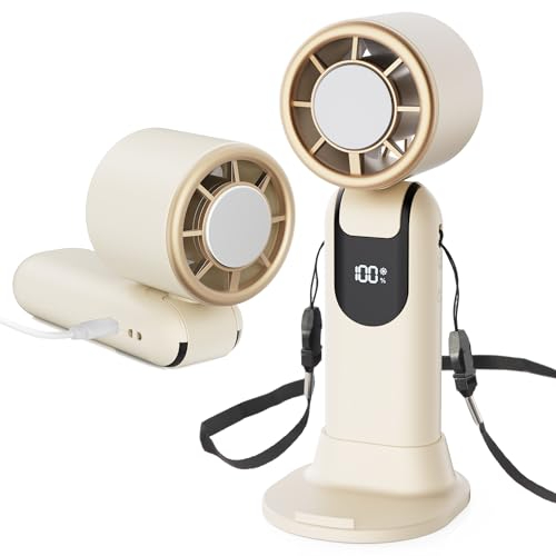 Amazon US: Portable Handheld Turbo Fan, 3-in-1 Foldable Cooling Fan - White