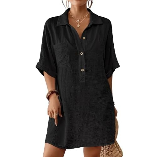 Amazon US: Bsubseach Cover Ups for Swimwear Women Short Sleeve