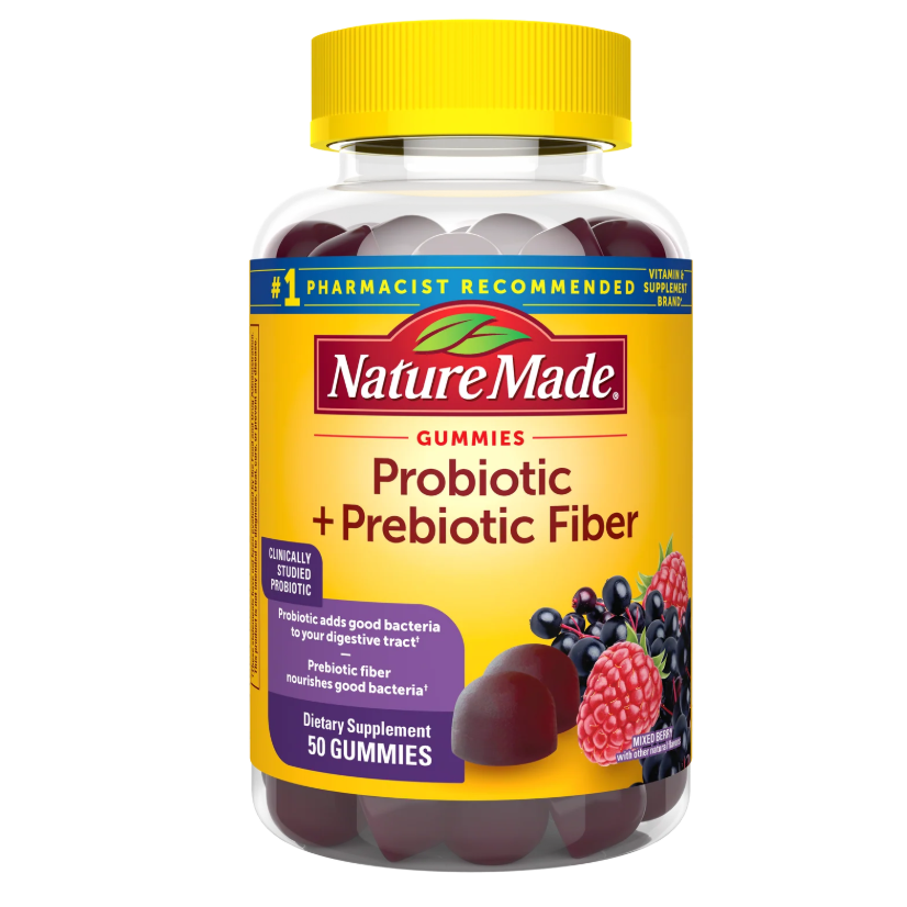 NatureMade: Probiotic + Prebiotic Fiber Gummies