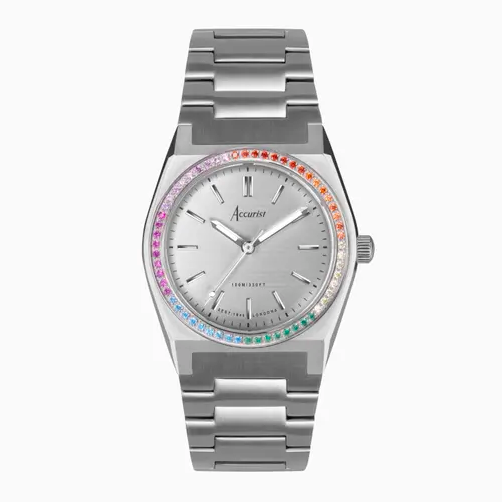 Accurist Watches: Accurist Origin Ladies Watch | Rainbow Stone Set Case