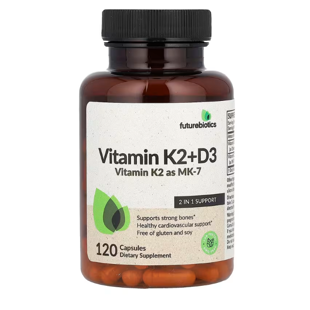 iherb: Futurebiotics, Vitamin K2 + D3 , 120 Capsules