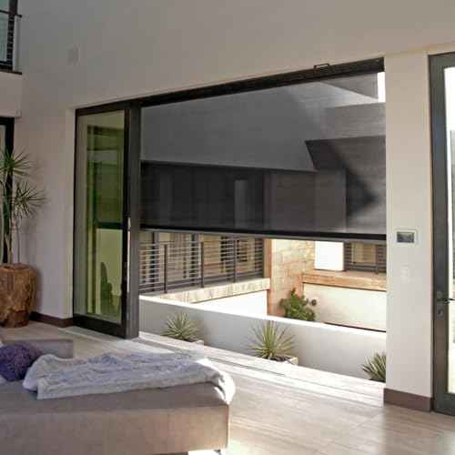 Amazon US: ZSHINE Hard-Wired Outdoor Weatherproof Motorized Patio Roller Shades