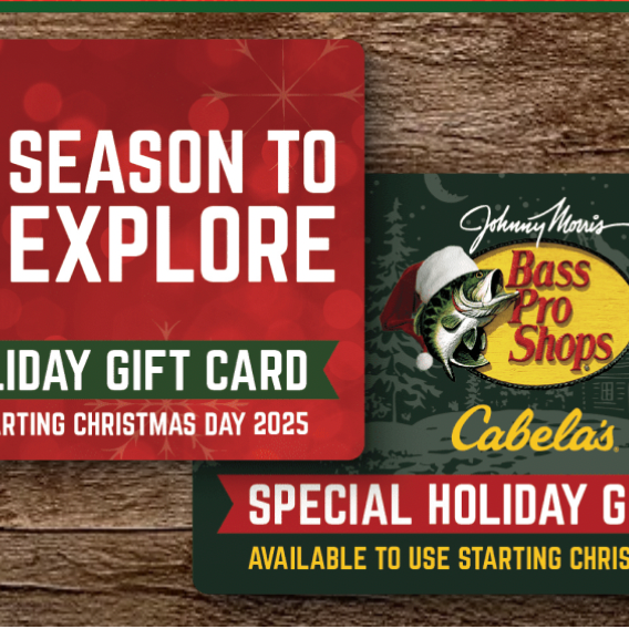 Bass Pro Shops: Save 10% on Holiday Gift Cards