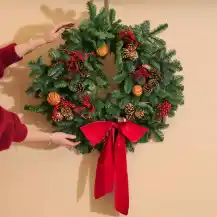 Freddie's Flowers UK: Freddie's Fresh Christmas Wreath