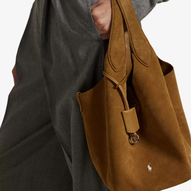 Selfridges: POLO RALPH LAUREN Polo Play Medium Suede Tote Bag