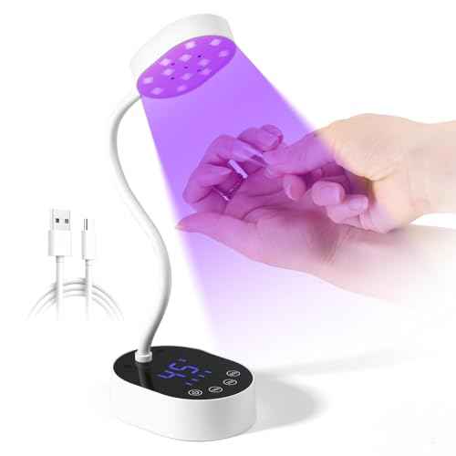 Amazon US: AORAEM UV Nail Lamp, Gooseneck Mini U V Light for Gel Nails