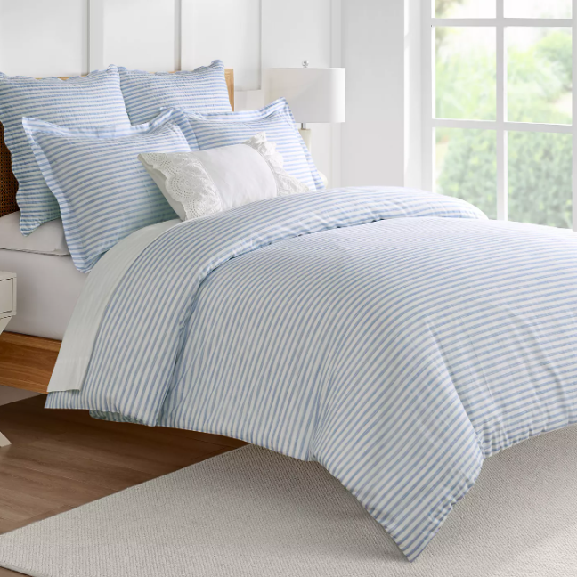 Macy's: Levtex Home Martha Stripe Reversible 3-Pc. Comforter Set, Full/Queen