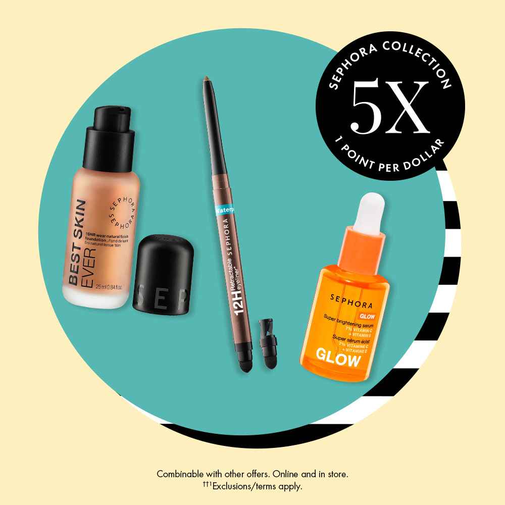 Sephora：絲芙蘭自營全線享5倍積分