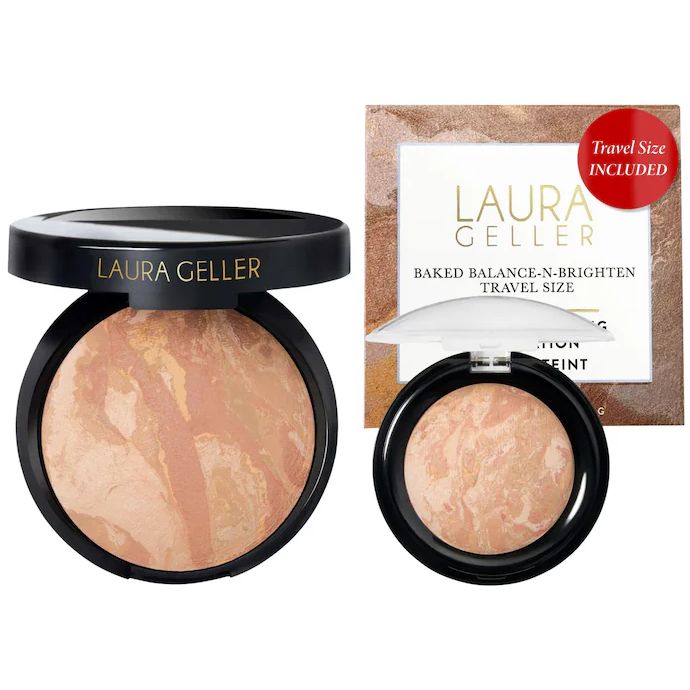 Sephora: Laura Geller Balance and Brighten Color Correcting Baked Powder Foundation, Full Size + Deluxe Mini