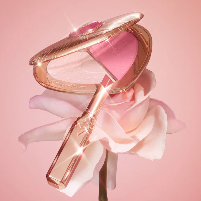 Sephora: Charlotte Tilbury Pillow Talk Beauty Soulmates Airbrush Flawless Finish Brightening and Blush Powder Palette