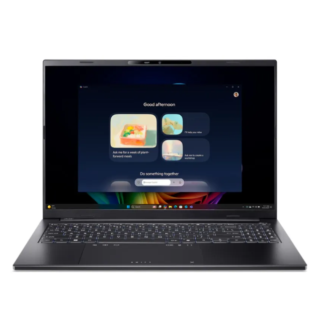 Acer UK: Acer Swift Go 16 AI OLED Ultra-thin Laptop | SFG16-74 | Black Copilot+ PC