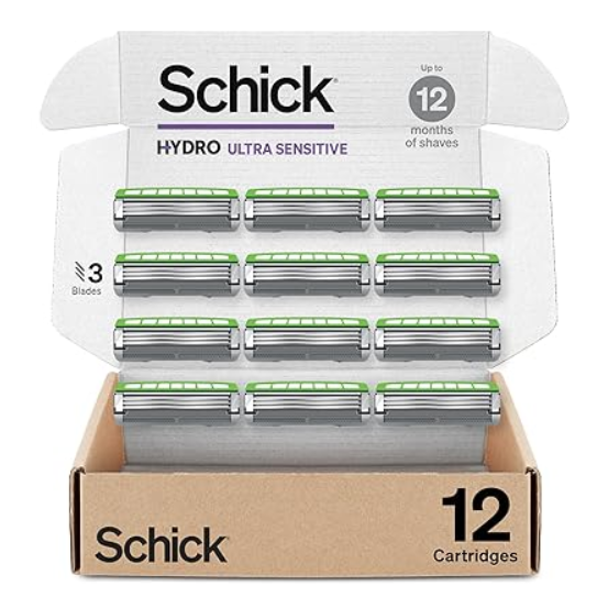 Schick Hydro Ultra Sensitive Razor Refills, 12ct