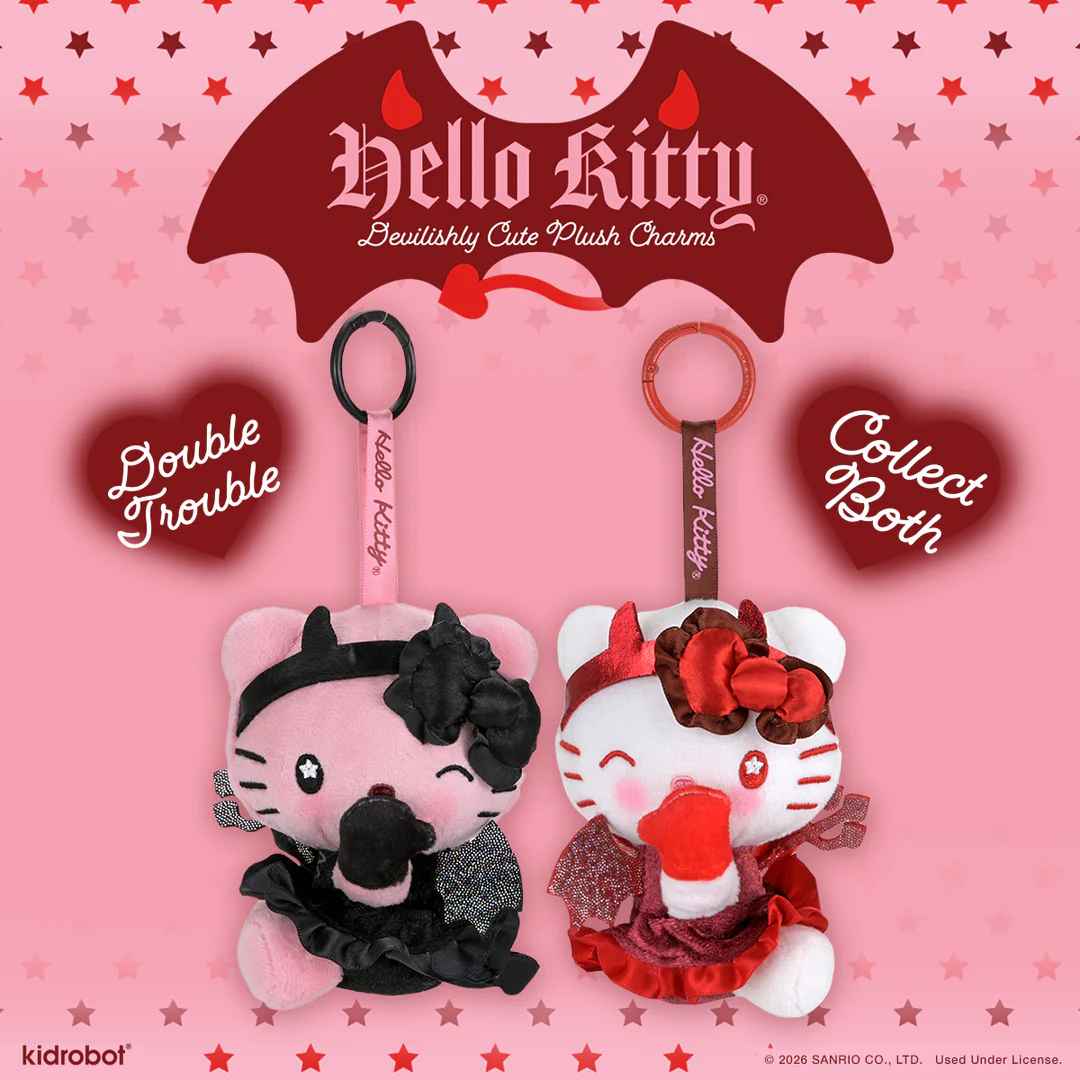 Hello Kitty® Devilishly Cute Plush Charm 2-Pack Bundle - SDCC Debut (PRE-ORDER)