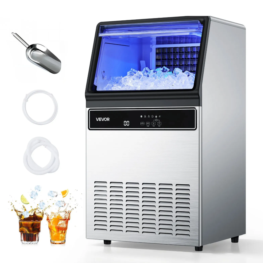 Vevor US: Ice Maker Machine, 130Lbs/24H