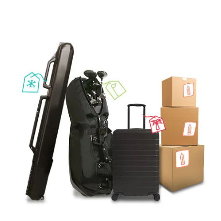 LugLess - INT: Luggage, Golf Clubs, Skis, or Boxes Shipping