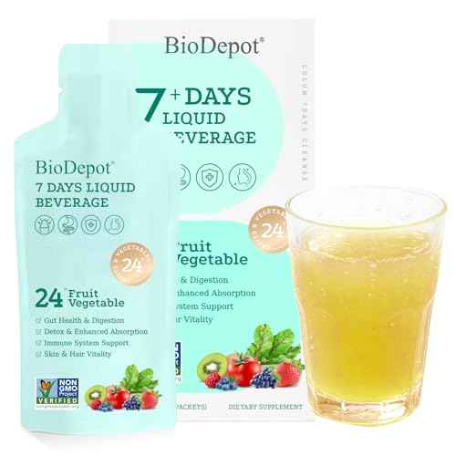 Amazon US: Biodepot 7 Days Colon Cleanse Liquid Beverage Gut Health Detox & Clean for Women & Men