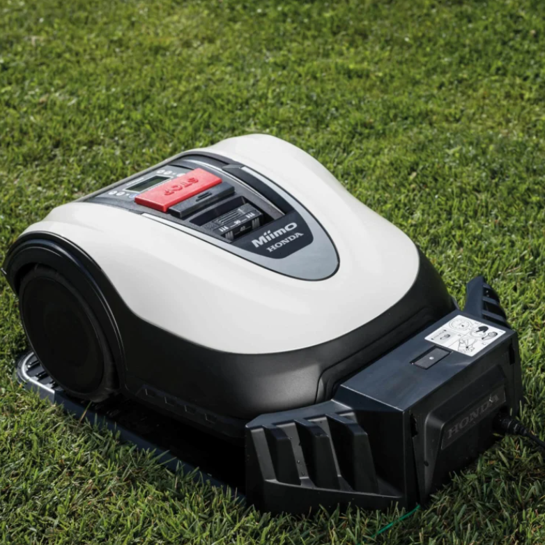 Just Lawnmowers: Honda MIIMO HRM 70 LIVE Plug and Play Robotic Lawn Mower (Inc Wire & Pegs)