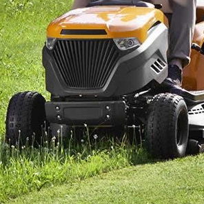 Just Lawnmowers: Stiga Tornado 398 Side-Discharge Garden Tractor