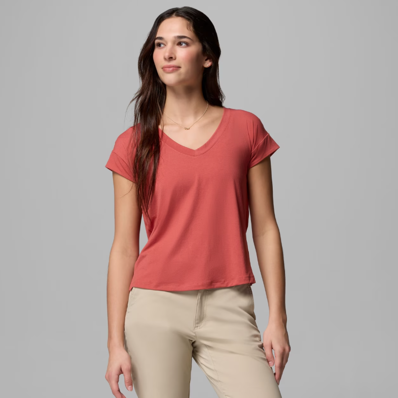 Columbia Sportswear: Women's Daniela Falls V-Neck Short Sleeve T-Shirt