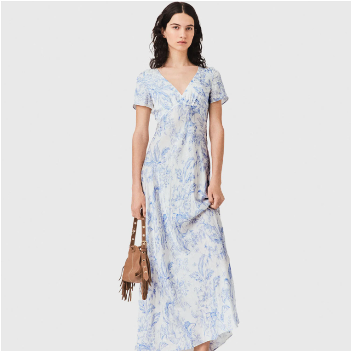 Maje US: Flowing Patterned Maxi Dress