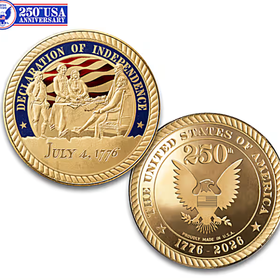 Bradford Exchange: Made In America U.S.A. 250th Anniversary Challenge Coins