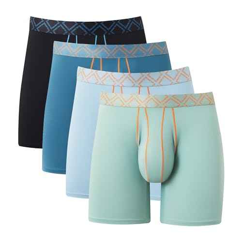 Amazon US: VELISENSE Men's Bulge Enhancing Pouch Boxer Briefs 4 Pack, Breathable Sports Underwear for Men, Moisture-Wicking and Cool