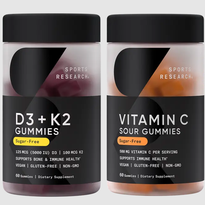 Sports Research: Gummy Vitamin C & D3+K2 System