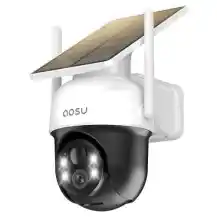 Amazon AOSU US: Solar Camera Security Outdoor - 100% Wire-Free Security Cameras Wireless Outdoor for Home Surveillance with Fixed Solar Panel