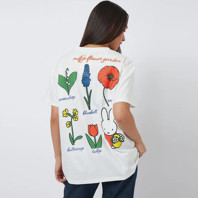 Skinnydip London: Miffy x Skinnydip Flower Garden T-Shirt