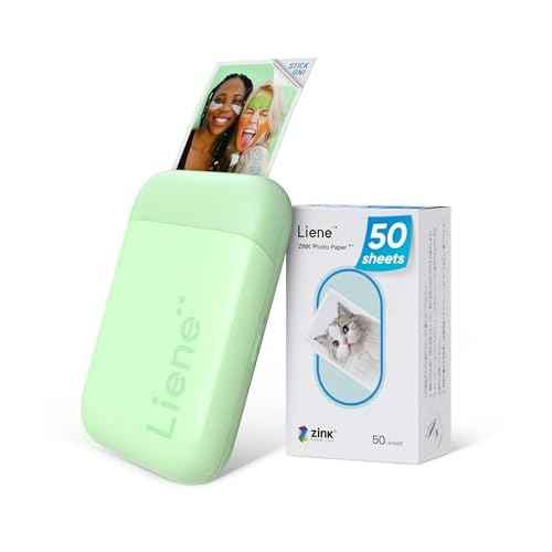 Liene - US: Pearl K100 Photo Printer, 2x3” Mini Portable Instant Phone Printer 50 Zink Adhesive Paper
