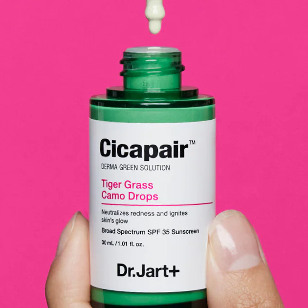 Dr.Jart+: Cicapair™ Camo Drops Korean Tinted Face Serum with SPF 35 Mineral Sunscreen and Zinc Oxide