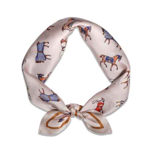 Amazon US: Ciormis 100% Mulberry Silk Scarf- 21" Square Neck Hair Scarves Lightweight Neckerchief for Women Ladies Men with Gift Box